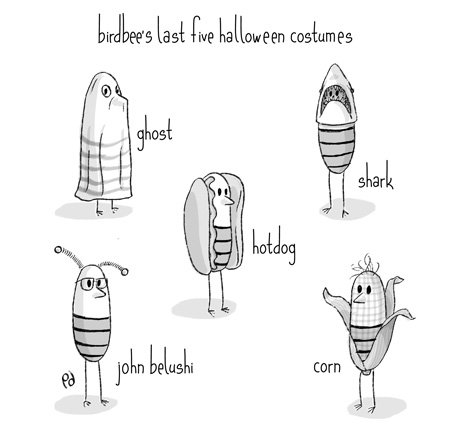 birdbee's last five halloween costumes